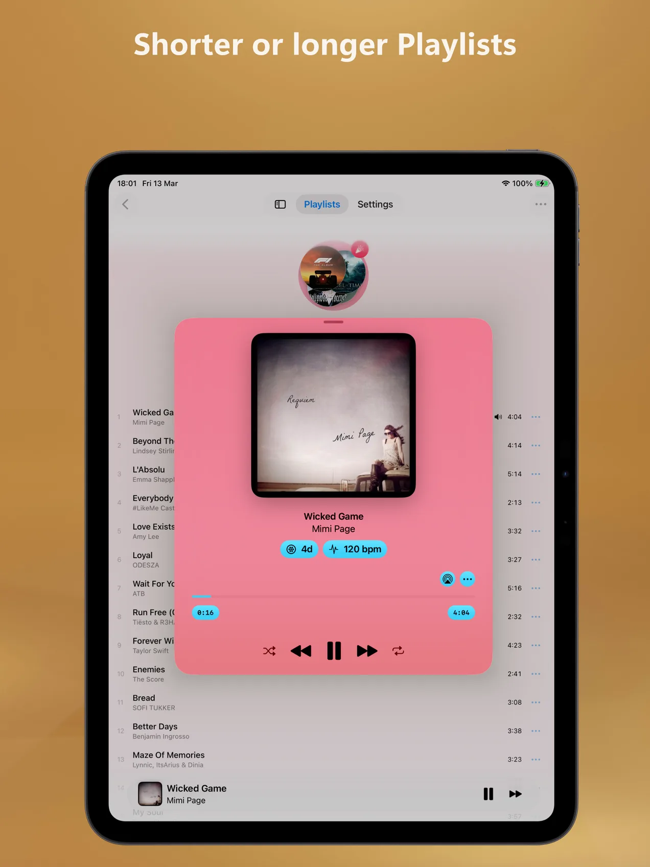 screenshot from the app Flowvi.be